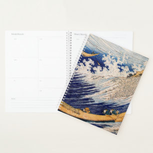 Agenda Barcos de Pesca do Oceano Hokusai Ondas