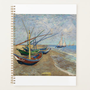 Agenda Barras de pesca na praia em Saintes Maries 1888