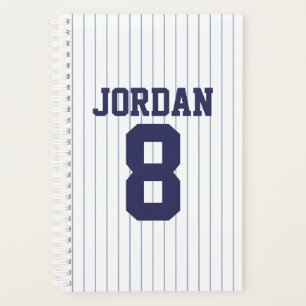 Agenda Baseball Jersey com nome e número personalizados