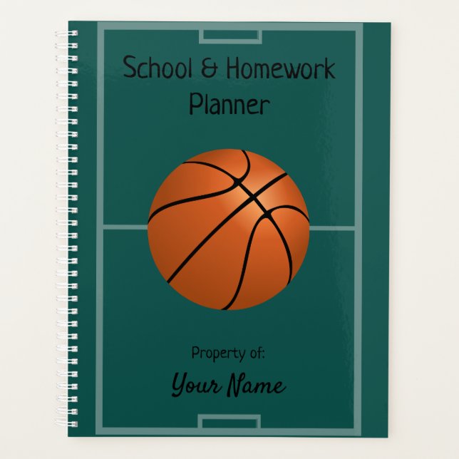 Agenda Basketaball - Planeador Escolar - HAMbyWG (Frente)