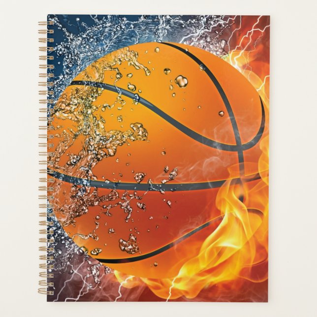 Agenda Basquete flamejante (Frente)
