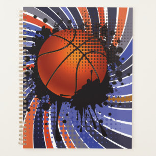 Agenda Basquete Grunge Retrô Abstrato Esportes Urbanos