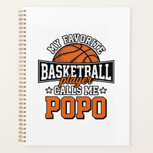 Agenda Basquetebol Popo Engraçado Vintage Desenho Esporti