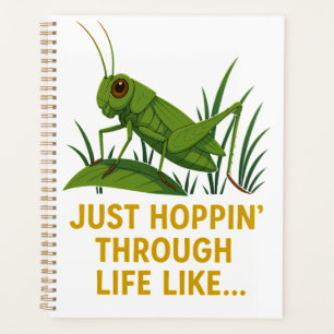 Agenda "Basta Hoppin' Engraçada Arte Gafanhota"
