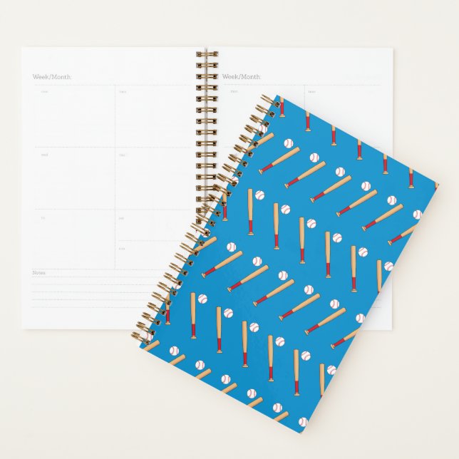 Agenda Bat Baseball com Padrão de Bola (Exibição)