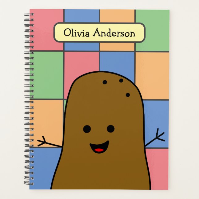 Agenda Batata Personalizada no Estilo Pop Art (Frente)