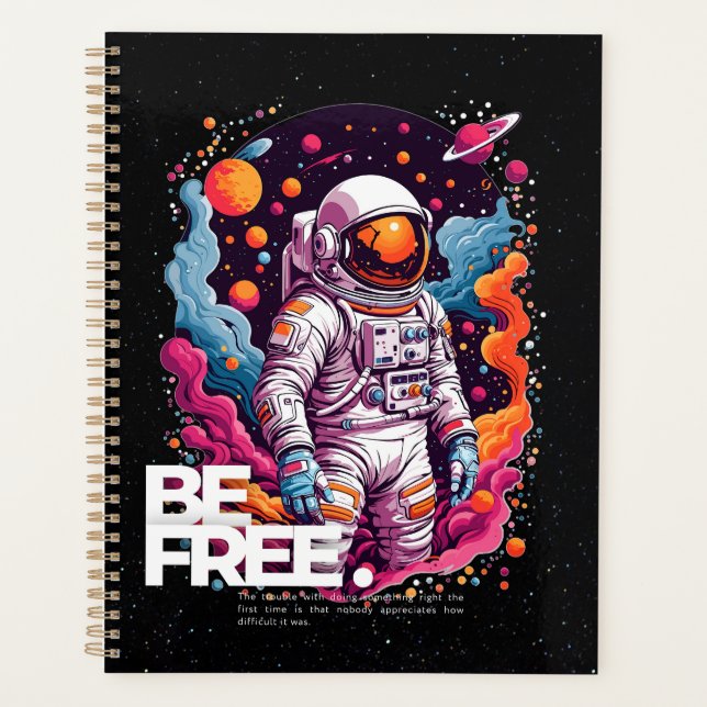 Agenda BE FREE Astronauta design (Frente)