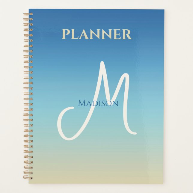 Agenda Beach Gradient Monogram  (Frente)