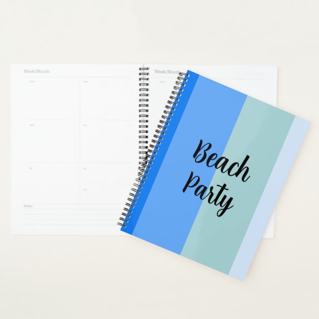 Agenda Beach Vibes, Blue Stripes (Exibição)