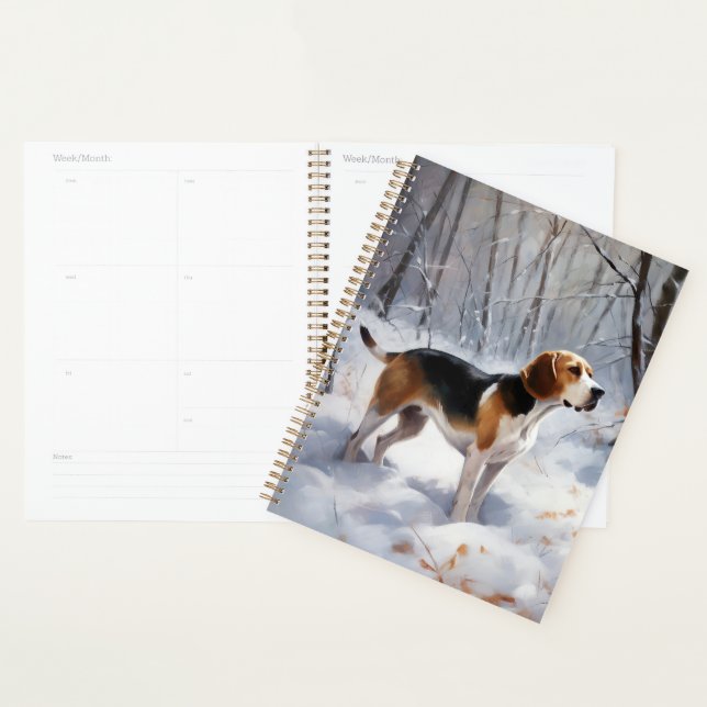 Agenda Beagle Deixe-O Neve Natal (Exibição)