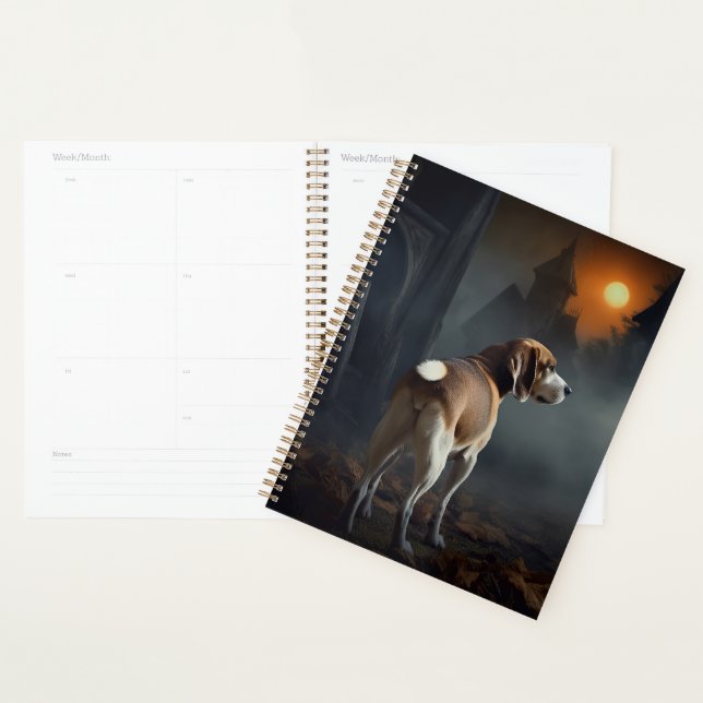Agenda Beagle Halloween Assustador (Exibição)