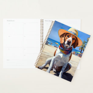 Agenda Beagle on Beach, presente de verão para amantes de