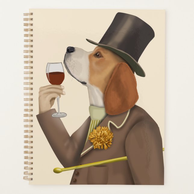 Agenda Beagle Wine Snob (Frente)