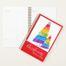 Agenda Bebê Adorável com Roupa de Papai Noel no Natal