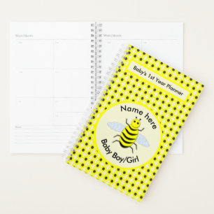 Agenda Bebê Amarelo-Bonito Sexo Neutro Primeiro Ano