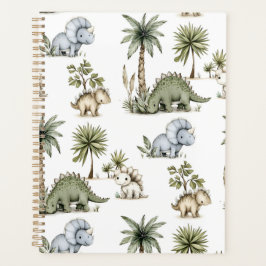 Agenda Bebês Dinossauros em Aquarela Fofos