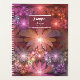 Agenda Bed Of Flowers Colorful Abstrato Fractal Art Name