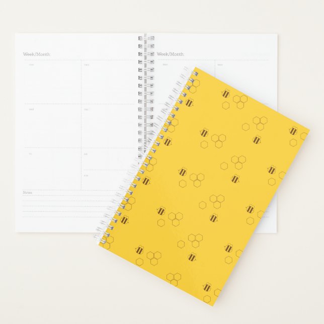 Agenda Bee Honeycomb Impressão (Exibição)