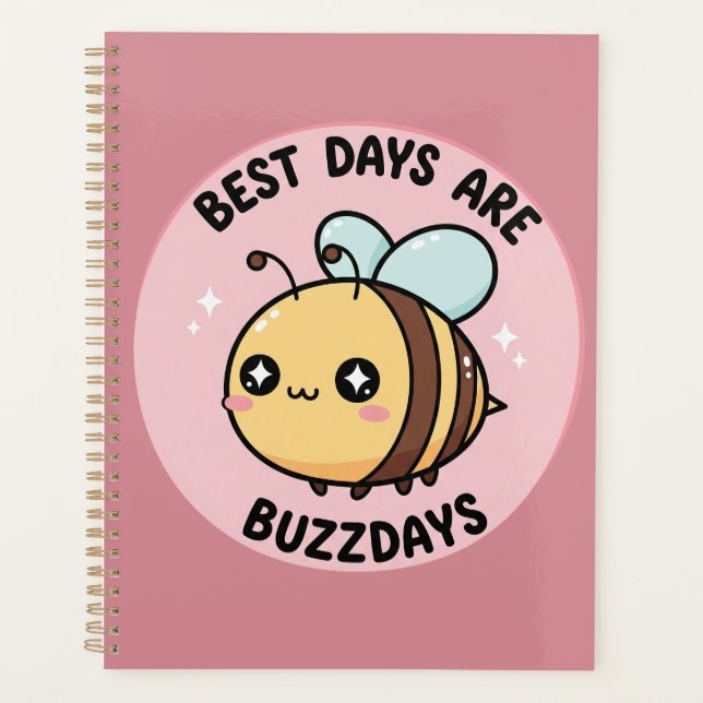 Agenda Bee Journal – Cute Pastel Bumblebee Notebook (Frente)