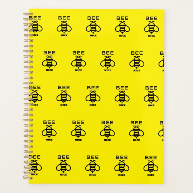 Agenda Bee Nice with Minimal Design (Frente)