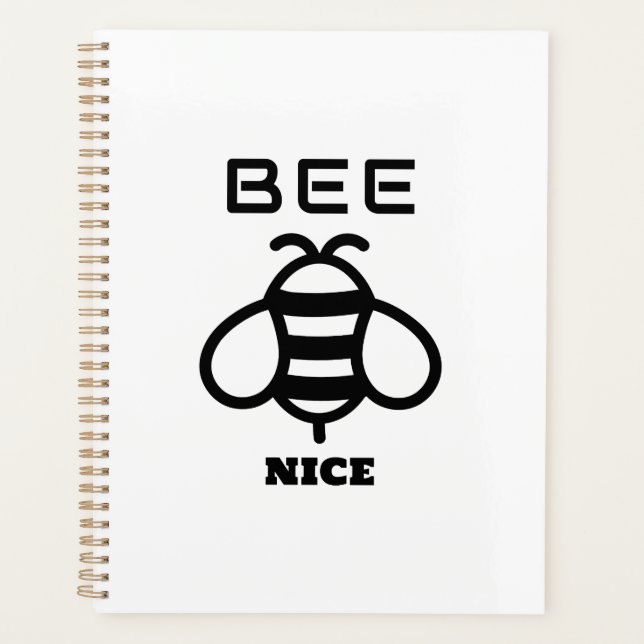 Agenda Bee Nice with Minimal Design (Frente)