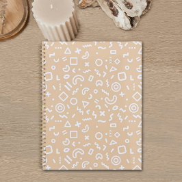 Agenda Beige Memphis Pattern Planner