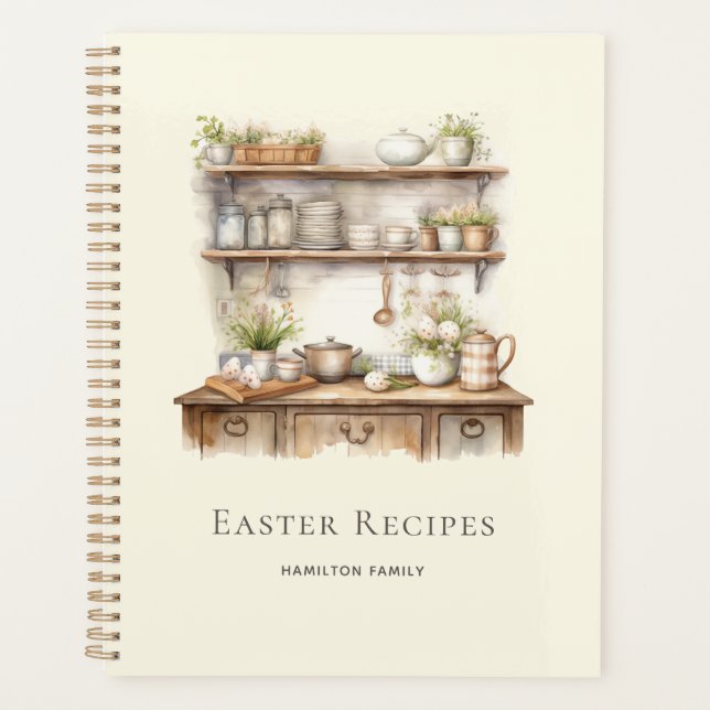 Agenda Beige Personalized Easter Recipes (Frente)
