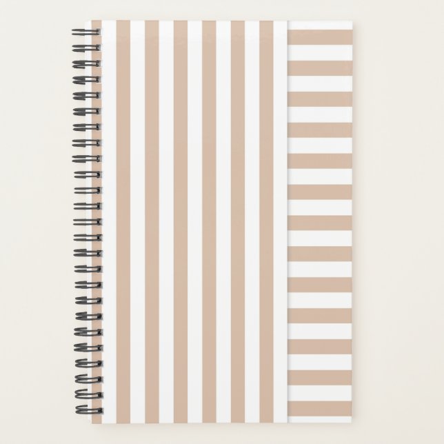 Agenda beige striped (Frente)
