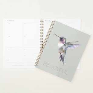 Agenda Beijo Flor Verde Roxo Alegre