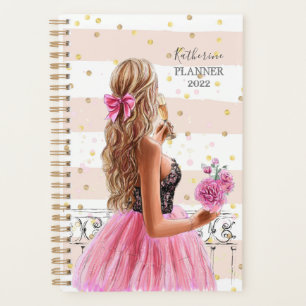 Agenda Bela Garota Espiral Foto Planner