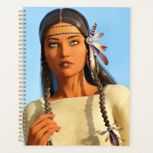 Agenda Bela Mulher Indígena Americana Vestido Indígena