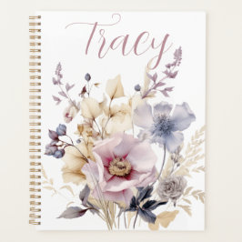 Agenda Belo Buquê Floral Personalizado