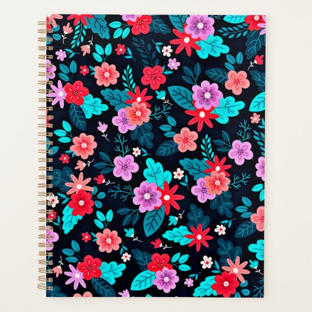 Agenda Belo Fundo Floral Ditsy-56676 (Frente)