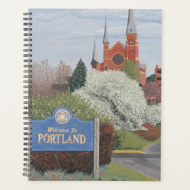 Agenda Bem-vindo a Portland, Maine (Frente)