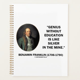 Agenda Benjamin Franklin Genius Sem Cotação De Educação