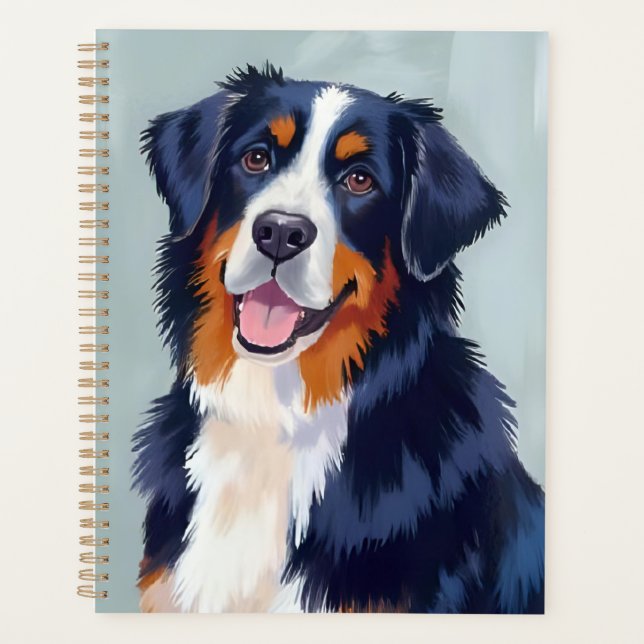 Agenda Bernese Mountain Dog | Watercolor Pet (Frente)
