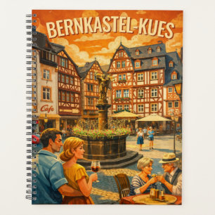 Agenda Bernkastel-Kues Alemanha Arte de Viagem Vintage
