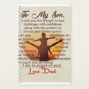 Agenda Best Gift For Son To My Son Quotes