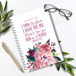 Agenda Bíblia Cristã Personalizada Verse Floral