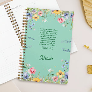 Agenda Bíblia de Jardim de Primavera de Flor Selvagem Ver