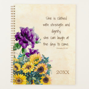 Agenda Bíblia Verso Mulheres Proverbs 31 Christian