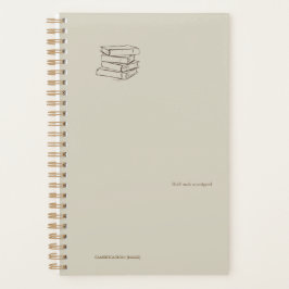 Agenda Biblioteca Vintage Dark Academia - Pacote de Livro