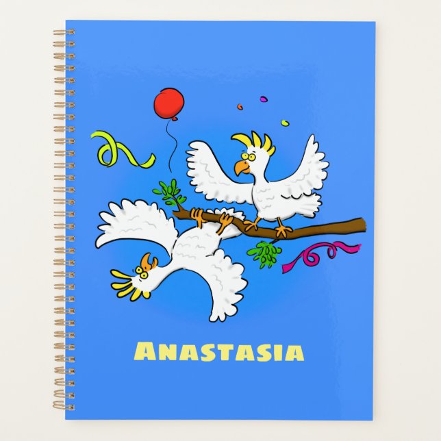 Agenda Bicatuta de pássaros engraçados (Frente)