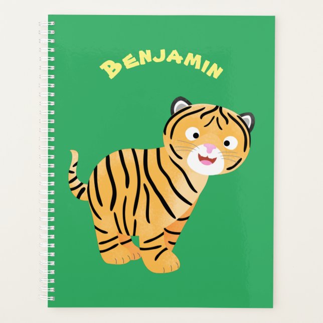 Agenda Bicho de tigre feliz e bonito (Frente)