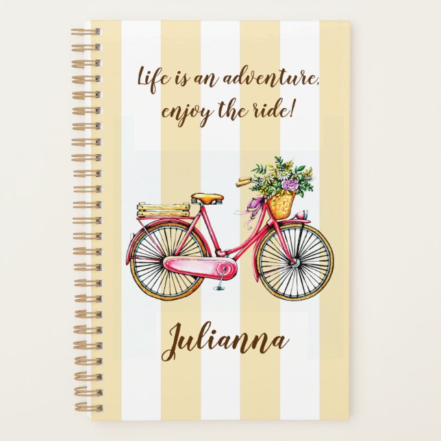 Agenda Bicicleta Life Adventure Personalizada (Frente)