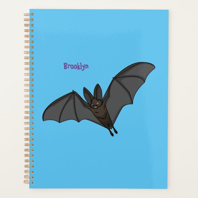 Agenda Big vampire bat cartoon illustration  (Frente)