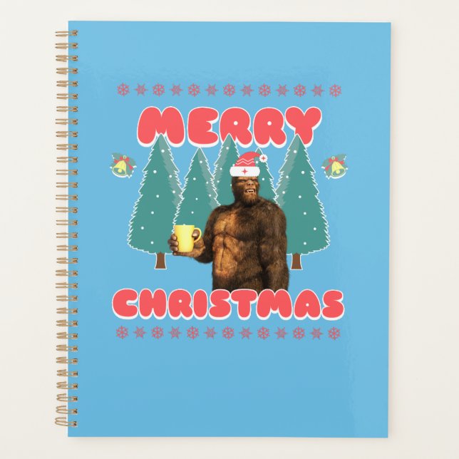 Agenda Bigfoot Engraçado - Feliz Natal (Frente)