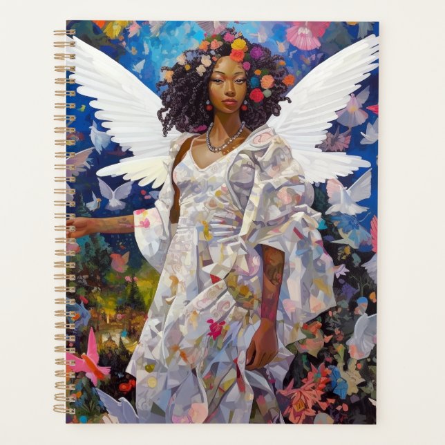 Agenda Black Angel Fantasy Art (Frente)