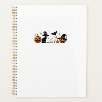 Agenda Black Cat Halloween Pumpkin Boo Ghost Witch Spooky