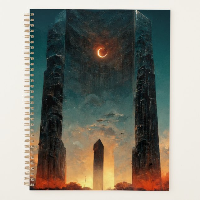 Agenda Black Gate Fantasy Sci-Fi Art (Frente)